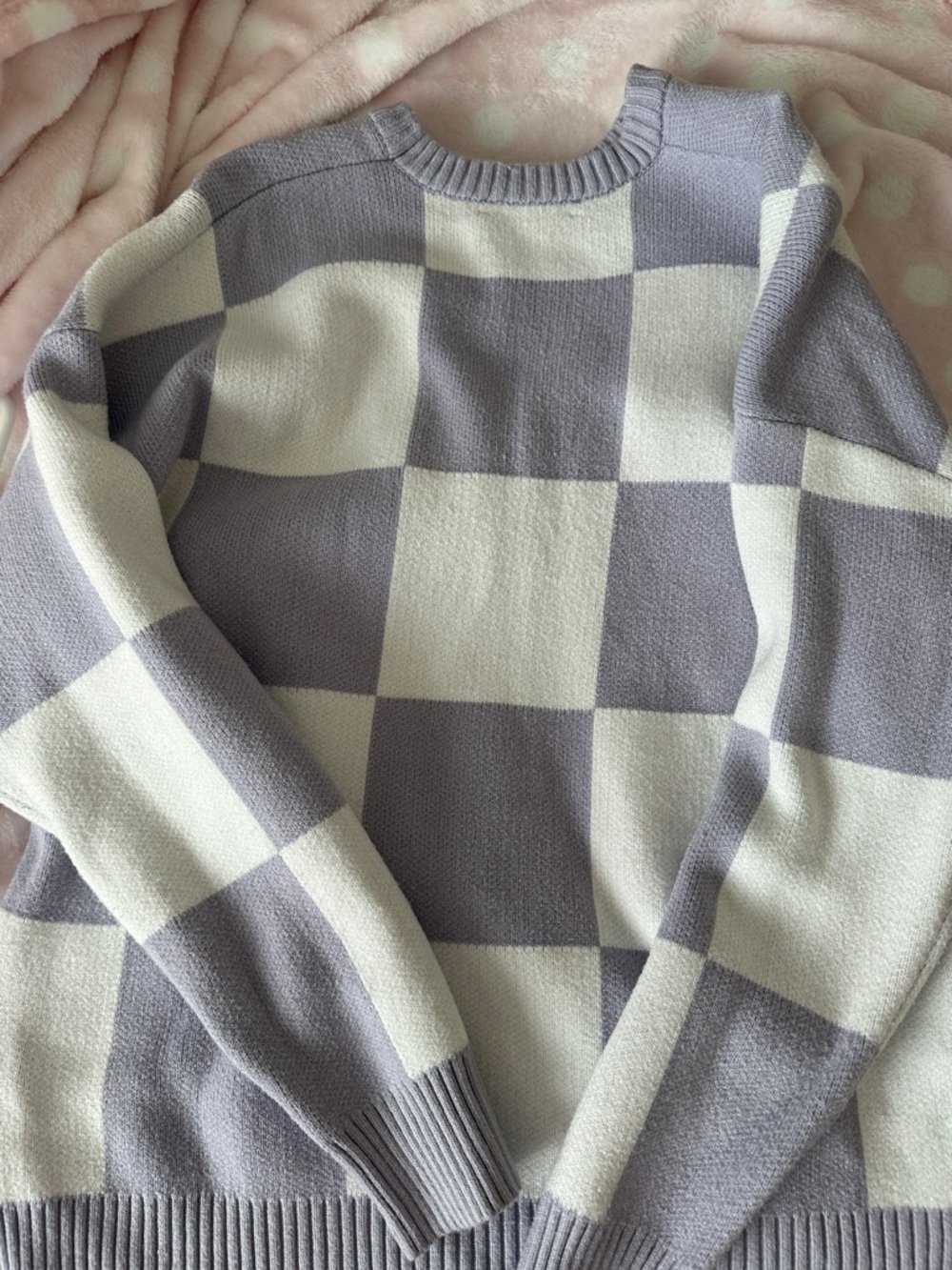 OAK + FORT Lilac Knit Crewneck Sweater